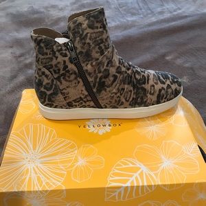 Yellow box brand new Marbee Leopard shoes